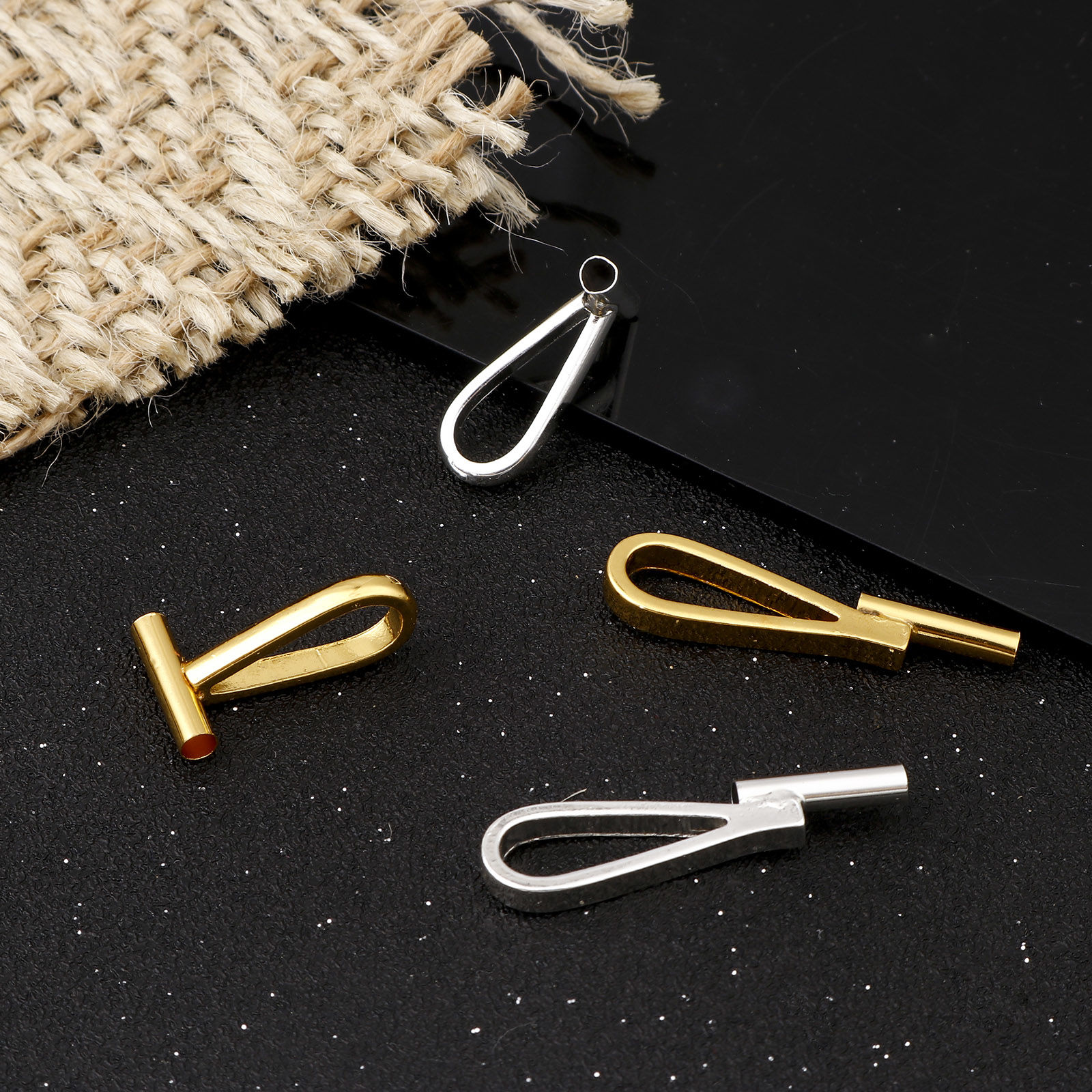 Picture of Zinc Based Alloy & Copper Brooch Converters For Changing Brooches Pins To Pendants Findings Drop Multicolor