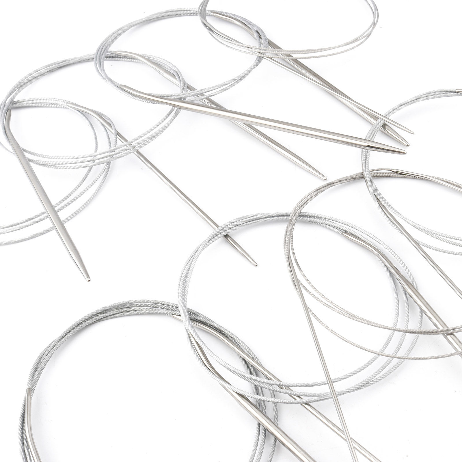 Picture of Stainless Steel Circular Knitting Needles 120cm(47 2/8") long, 1 Set