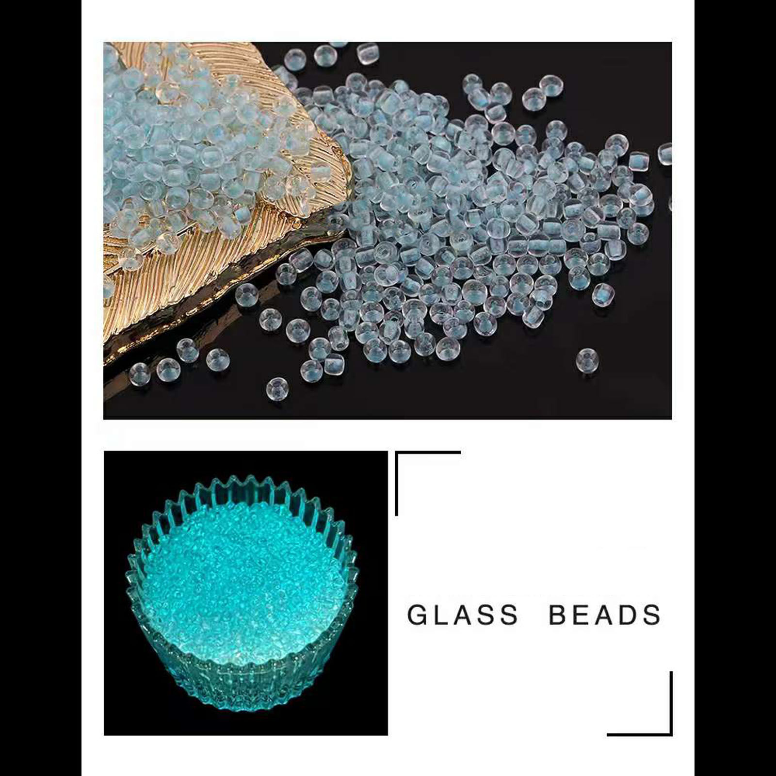 Immagine di Glass Seed Beads Cylinder Multicolor Color-centered Glow In The Dark Luminous 3mm x 2mm, Hole: Approx 0.8mm, 100 Grams(About 4160 Pcs)