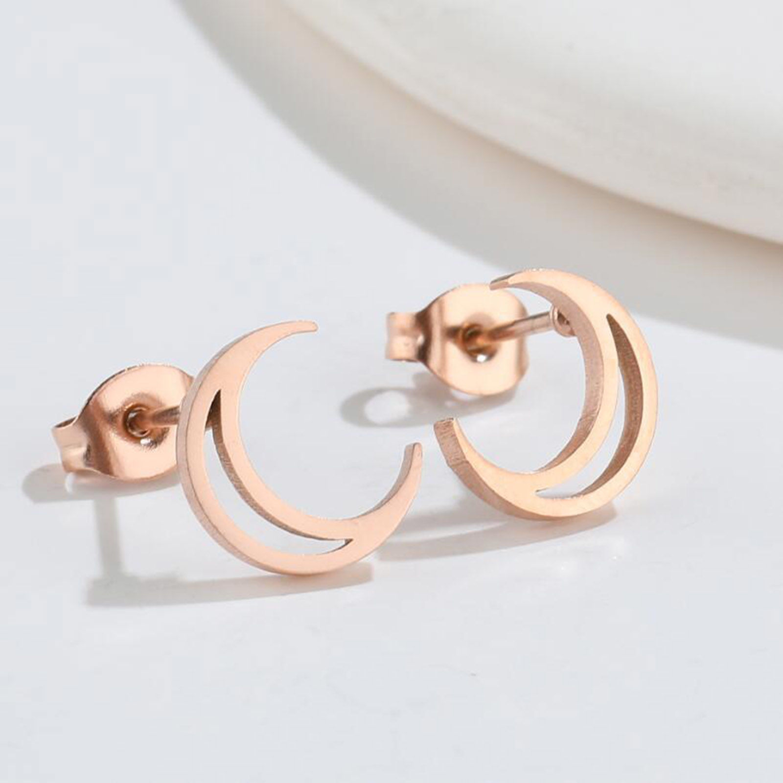 Bild von Titan Edelstahl Ins Stil Asymmetrische Ohrringe Bunt 2 Paare