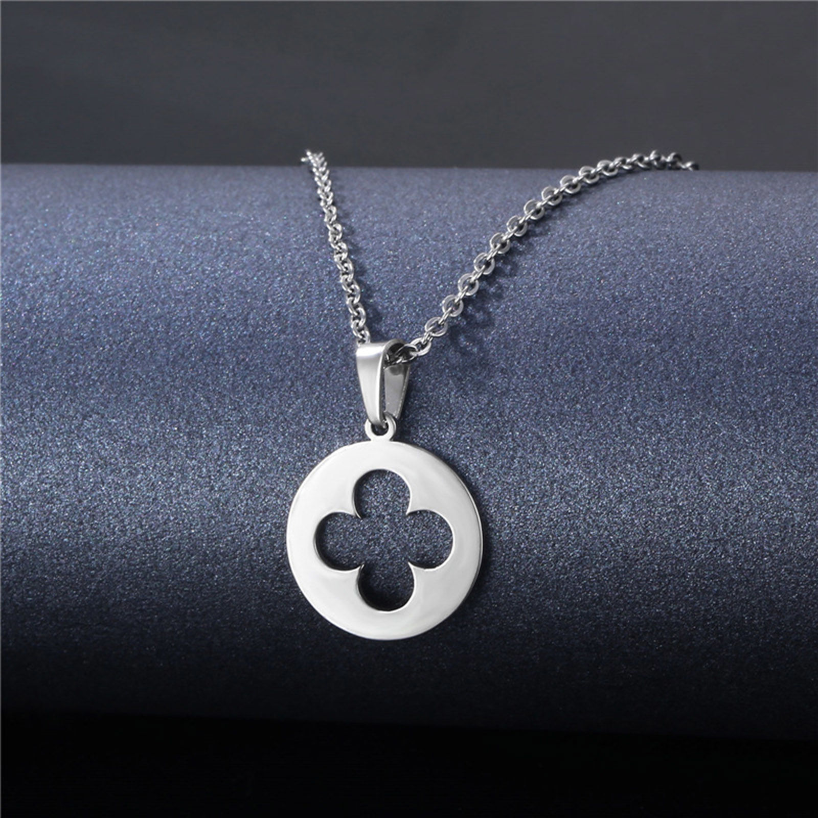 Immagine di 304 Acciaio Inossidabile Cavo Catena Collana Tono Argento 45cm Lunghezza, 2 Pz