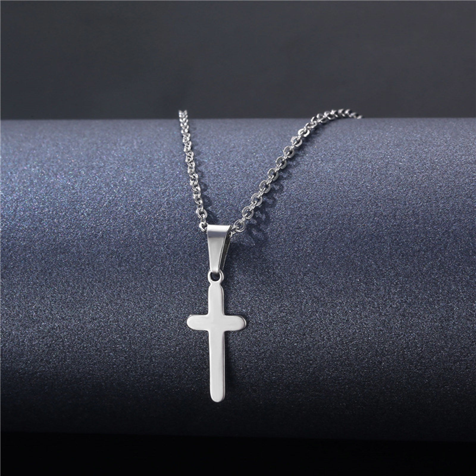 Immagine di 304 Acciaio Inossidabile Cavo Catena Collana Tono Argento 45cm Lunghezza, 2 Pz
