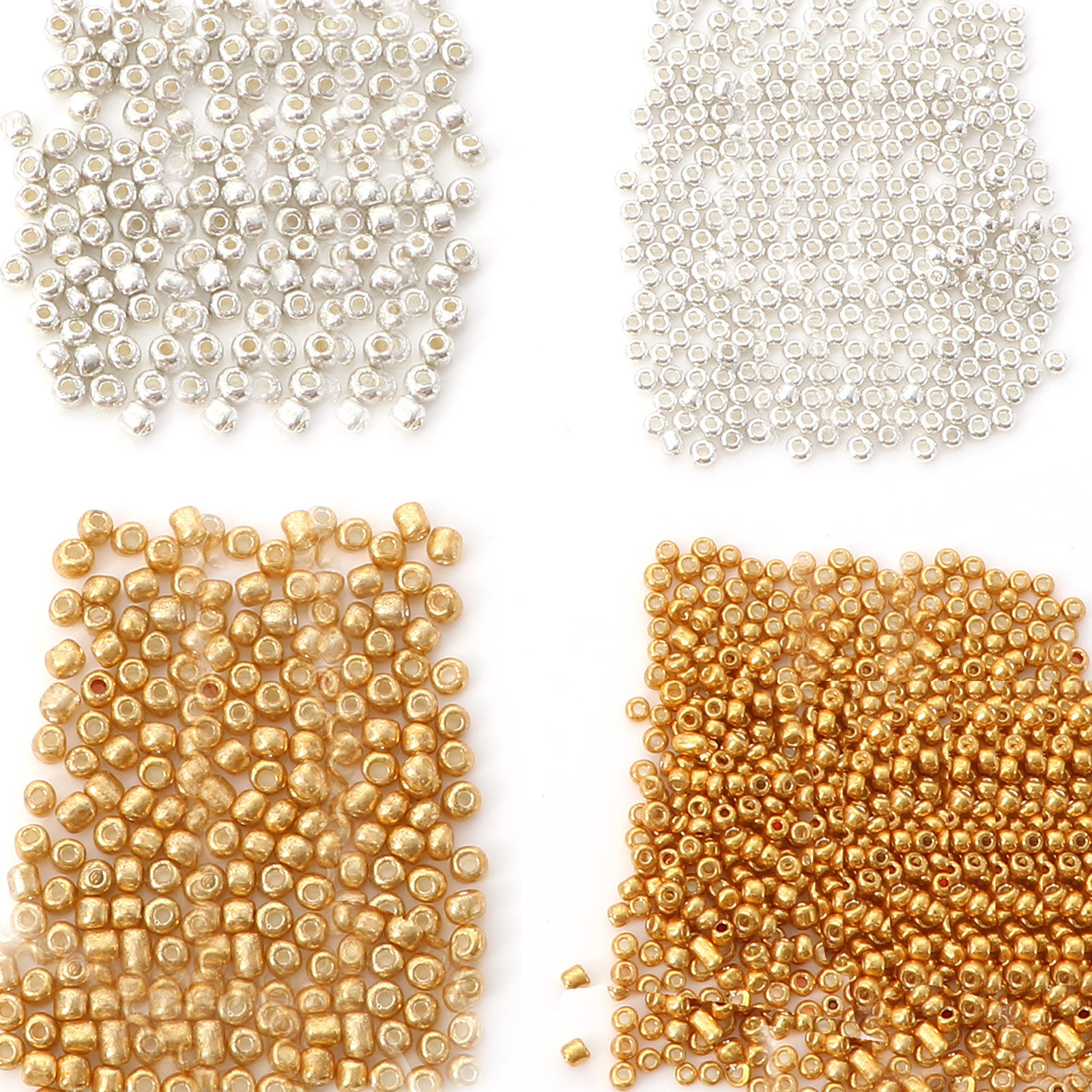 Immagine di Vetro Seme Perline Round Rocailles Multicolore Placcatura 10 Grammi