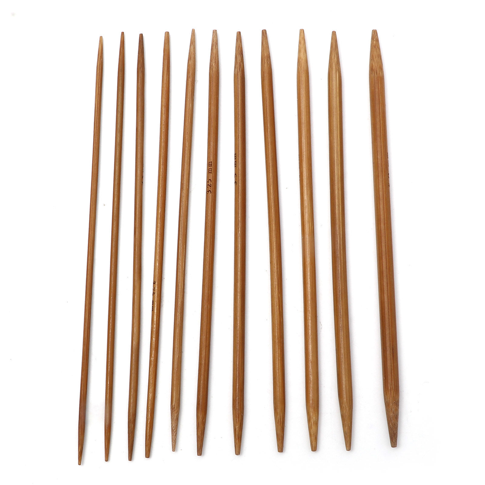 Picture of Bamboo Double Pointed Knitting Needles Brown 13cm(5 1/8") long