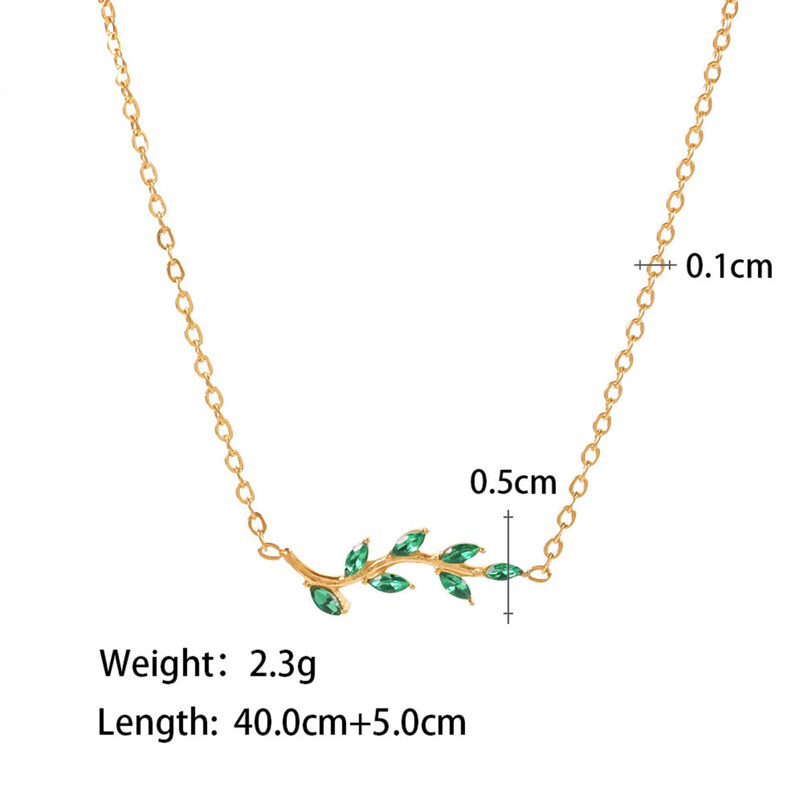 Imagen de 304 Acero Inoxidable Estilo Ins Cable Cadena Cruz Collar con Colgante 18k Chapado en Oro Hoja Multicolor Rhinestone 40cm longitud, 1 Unidad