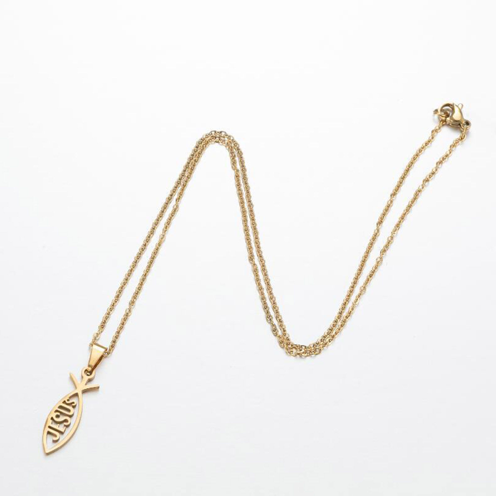 Bild von 201 Edelstahl Stilvoll Gliederkette Kette Halskette Bunt 45cm lang, 1 Strang