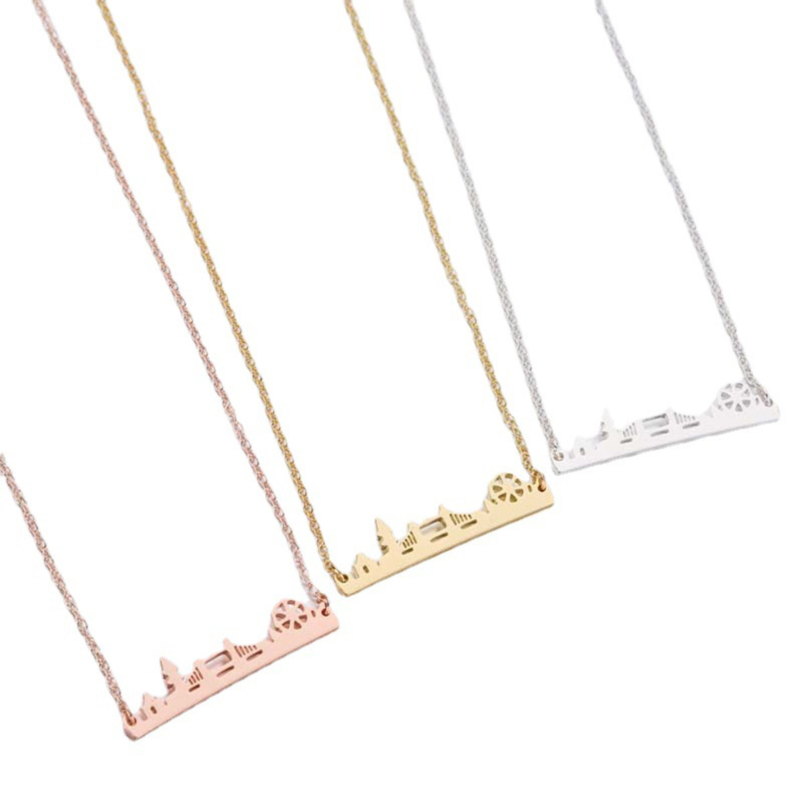 Immagine di 201 Acciaio Inossidabile Elegante Cavo Catena Collana Multicolore 45cm Lunghezza, 1 Pz