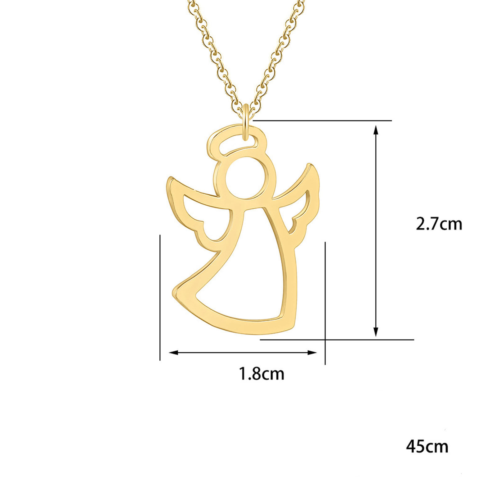 Bild von 201 Edelstahl Stilvoll Halskette Bunt 45cm lang, 1 Strang