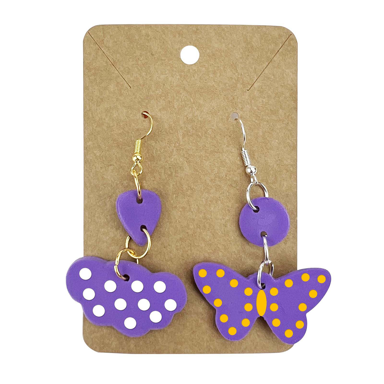 Picture of Plastic Modeling Clay Tools DIY Handmade Earring Jewelry Material Set Multicolor Butterfly Animal Cactus