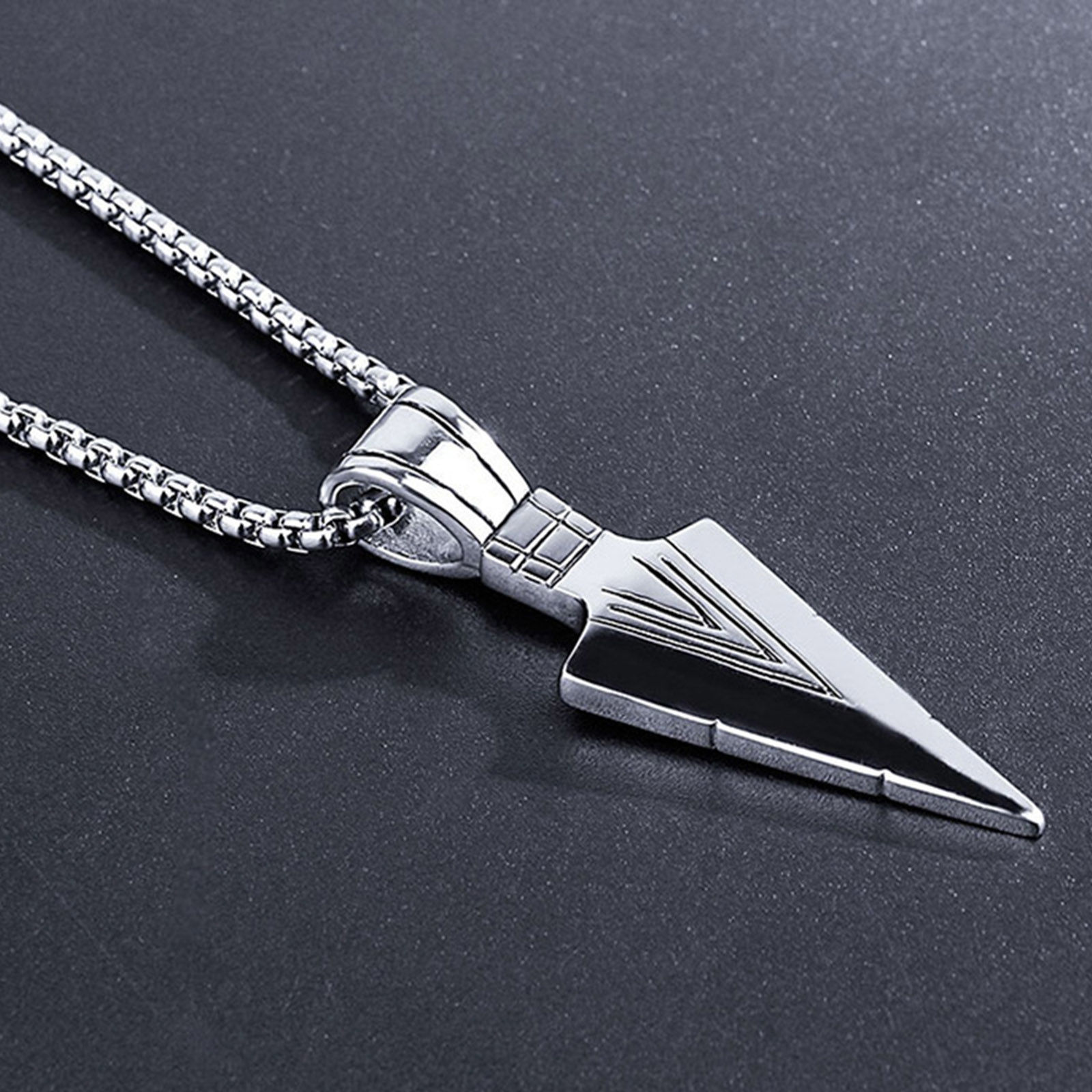 Picture of Retro Pendant Necklace Triangle Arrowhead