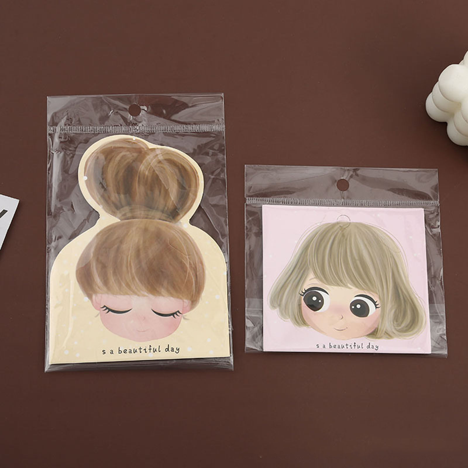 Bild von Paper Jewelry Hair Accessories Display Card Multicolor Girl Pattern
