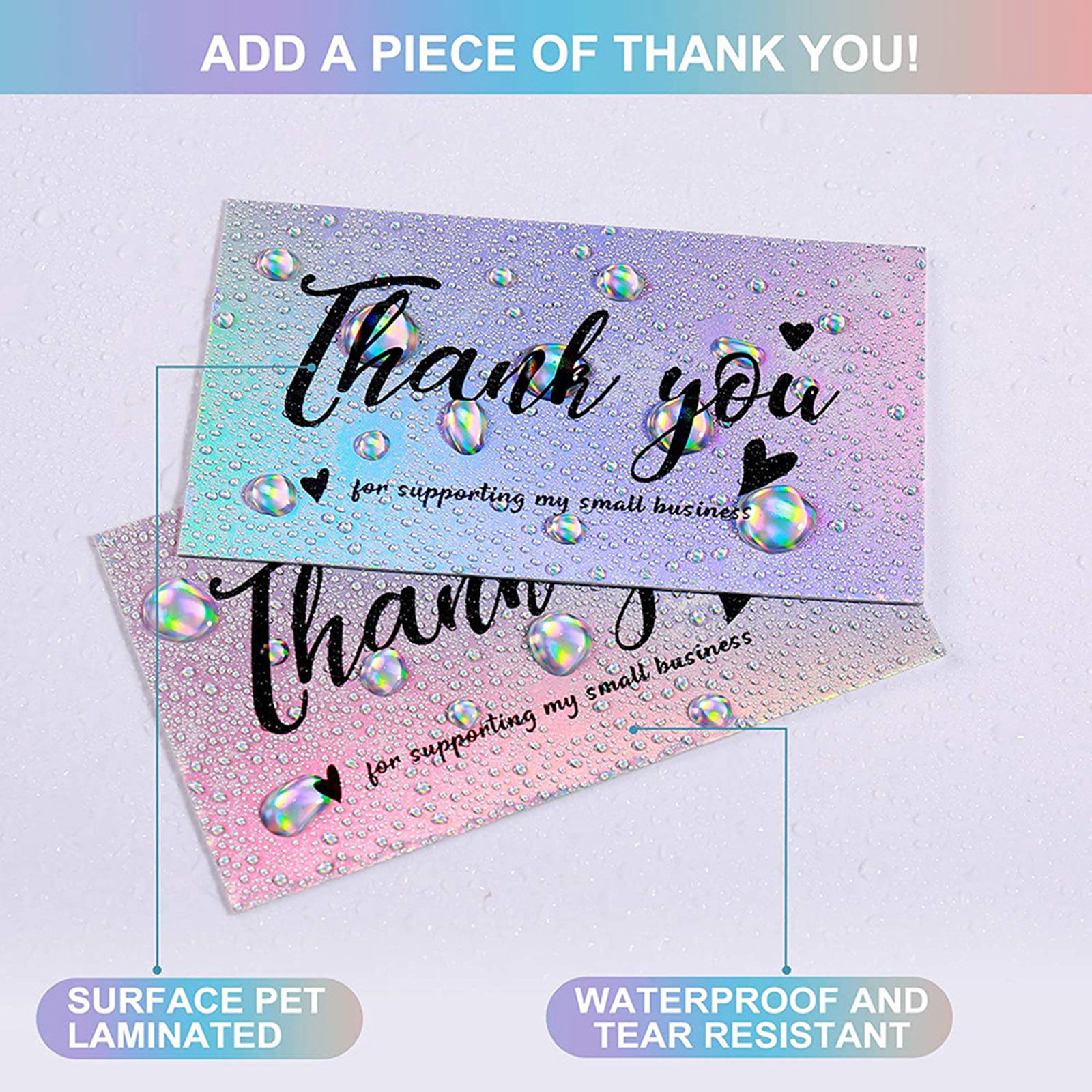 Imagen de Papel Empaquetado del Regalo Rectángulo Multicolor " Muchas Gracias " 9cm x 5cm 1 Paquete (Aprox 50PCs/Paquete)
