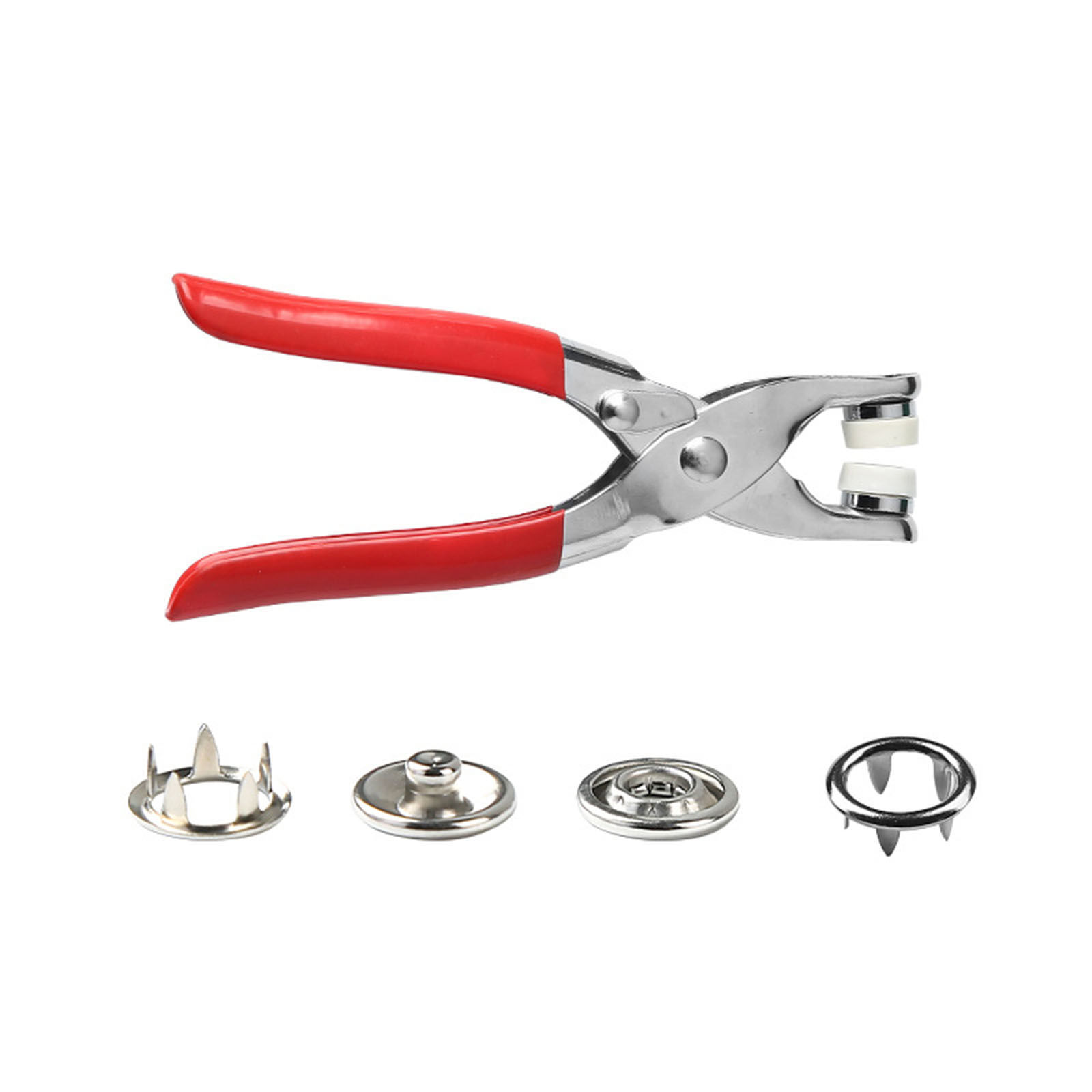 Picture of Iron Based Alloy Five Claw Buckle Clamp Set Metal Buckle For Shoe Bag Belt Hole Snap Button Plier Tool Multicolor 1 Set