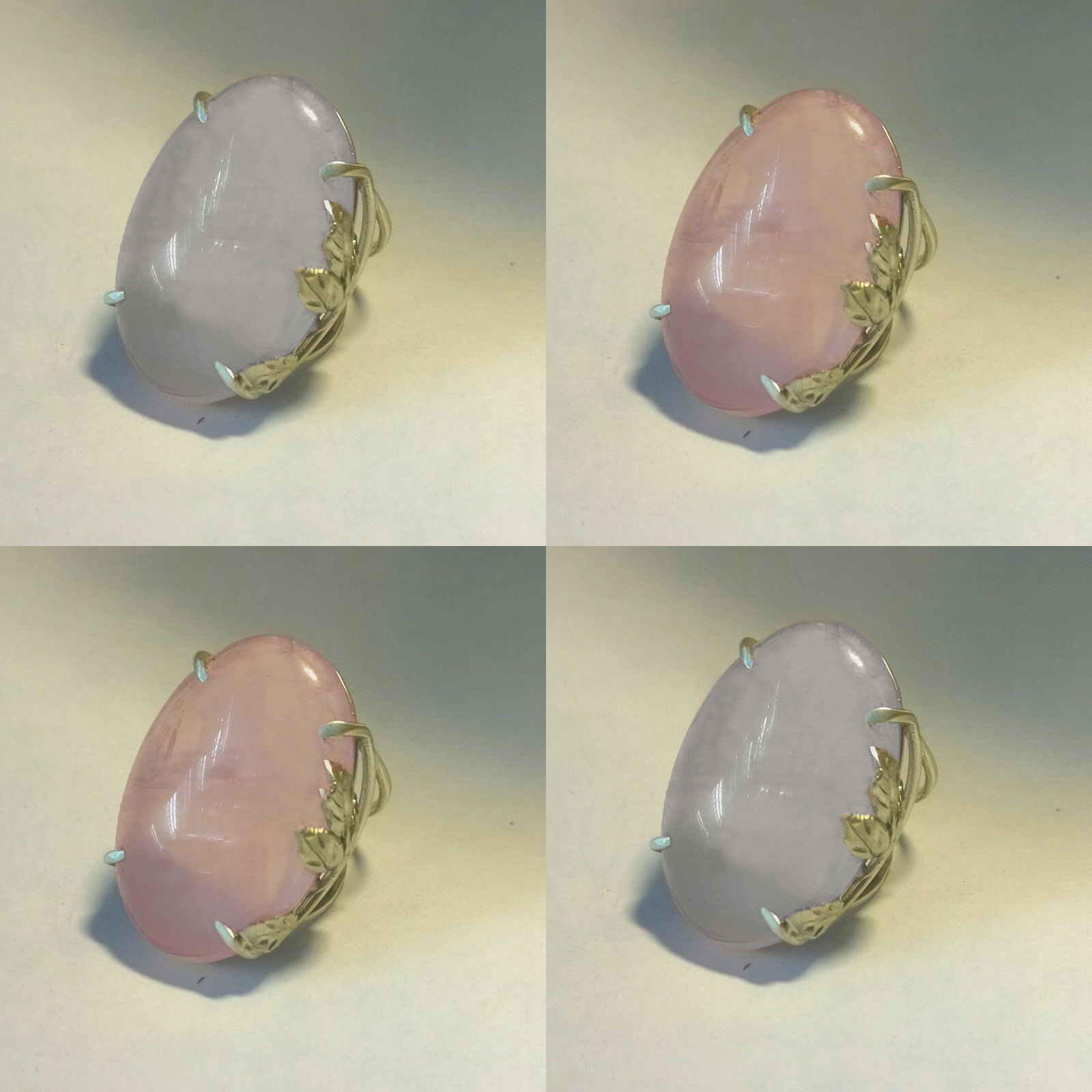 Bild von Stilvoll Uneinstellbar Ring Vergoldet Bunt Imitat Halbedelstein Oval Zweig 1 Stück