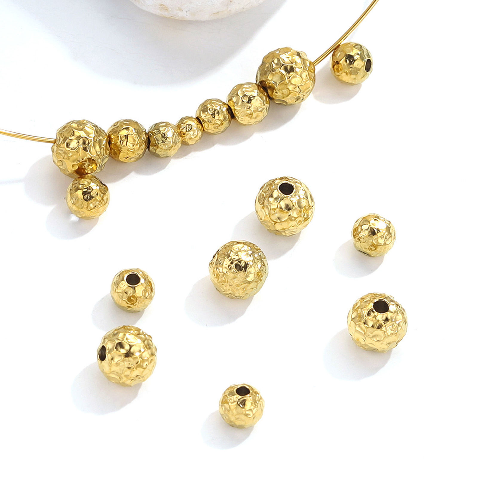 Immagine di 304 Acciaio Inossidabile Perline Multicolore Struttura 5 Pz