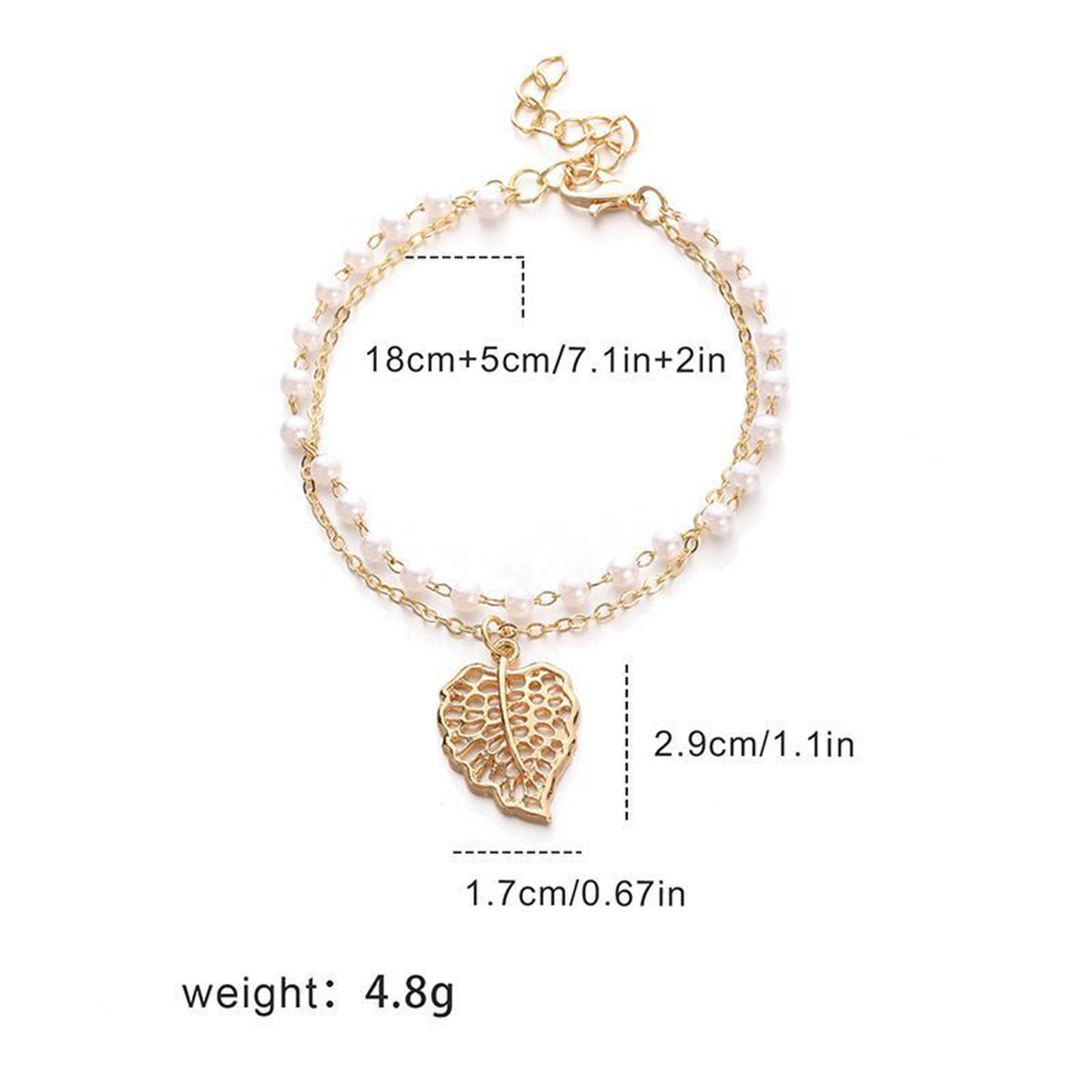Picture of Elegant Multilayer Layered Bracelet Gold Plated Hamsa Symbol Hand Heart Imitation Pearl