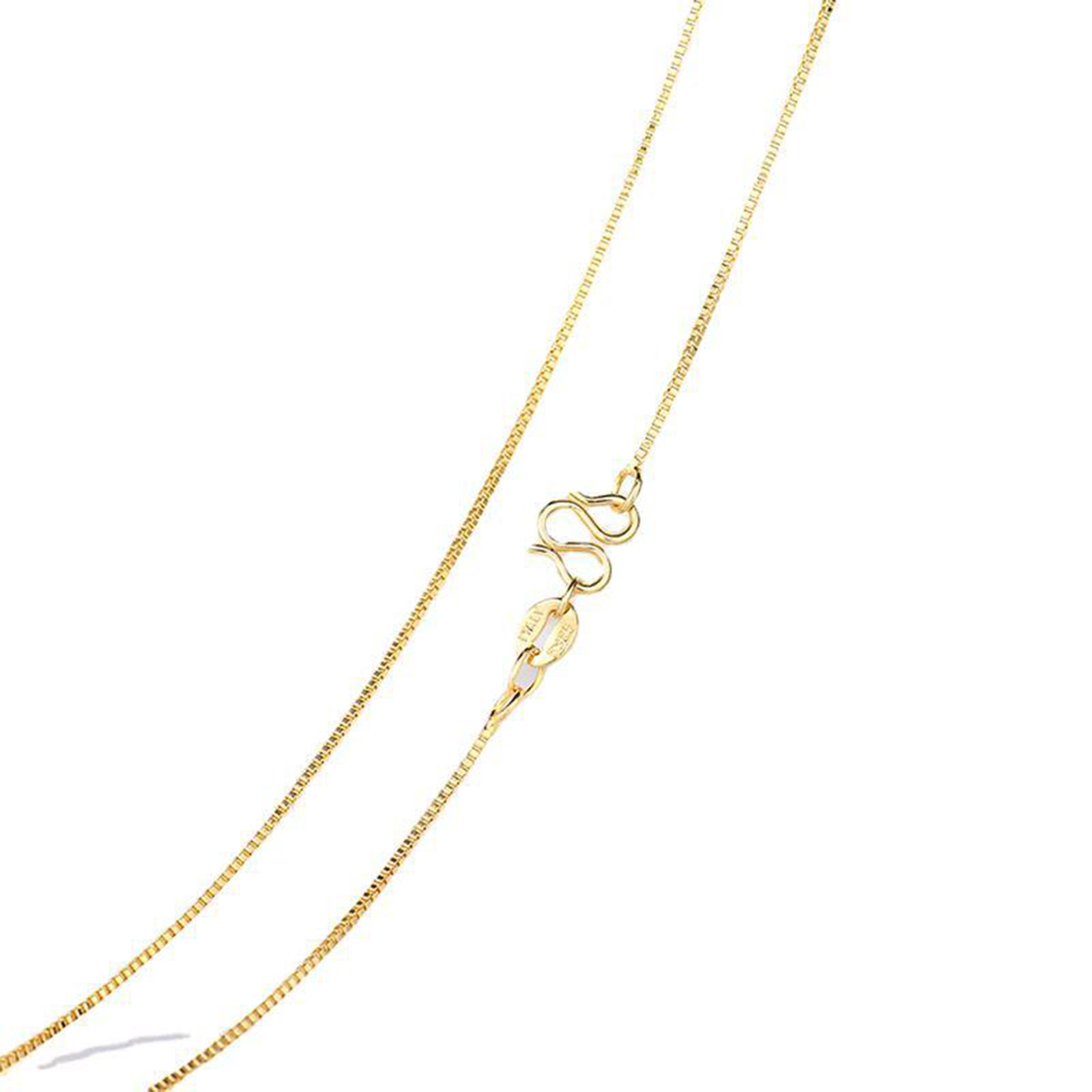 Bild von Eco-friendly Vacuum Plating Stylish Simple 14K Real Gold Plated Copper Link Chain Necklace For Women Party