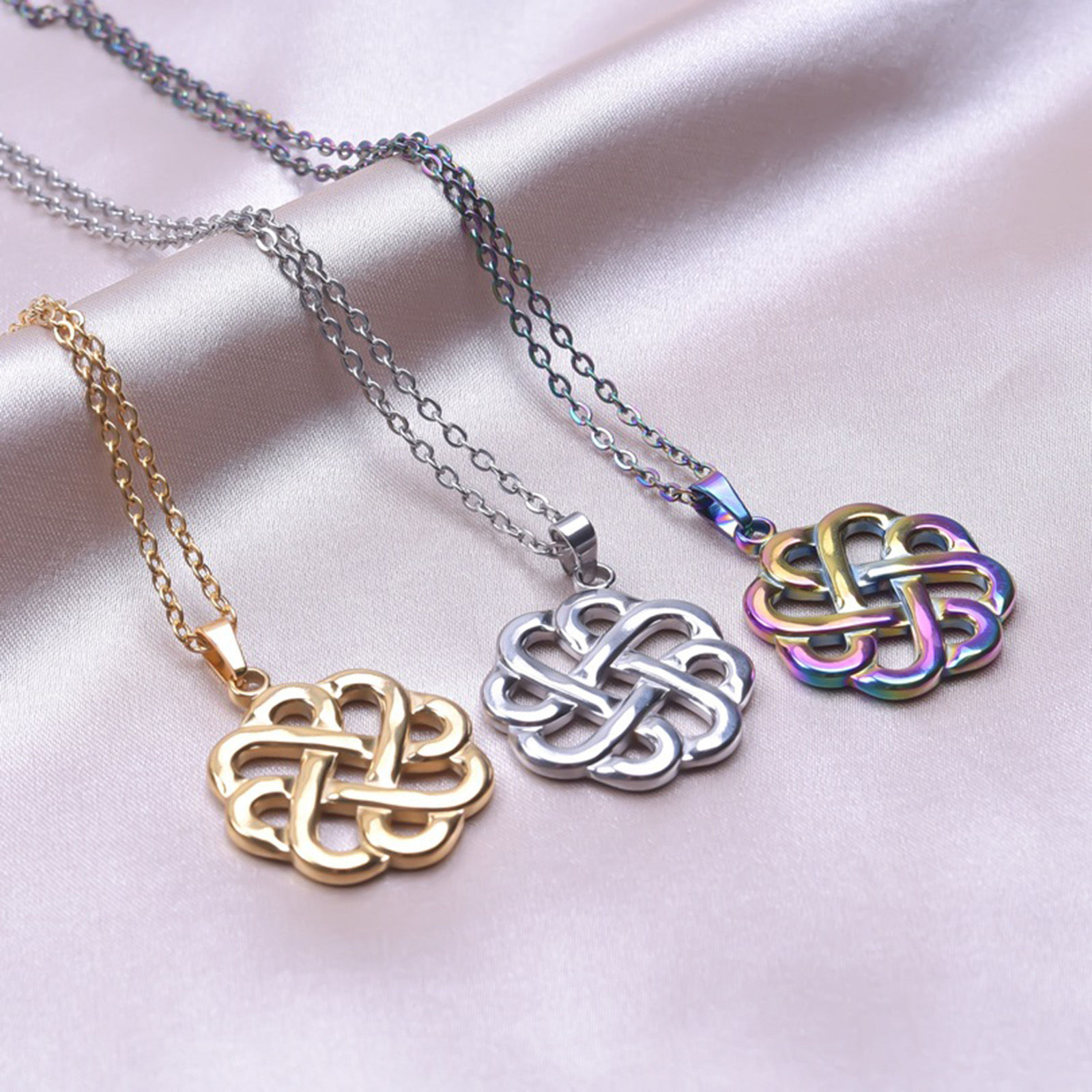 Picture of Eco-friendly 304 Stainless Steel Charms Multicolor Heart Cross