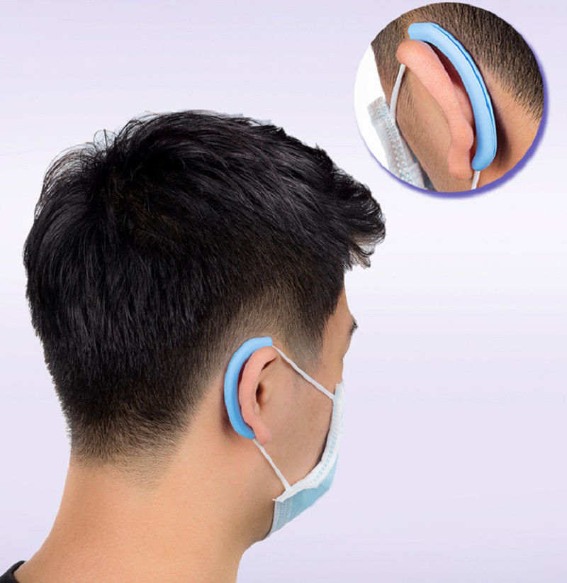 マスクを着用するツール 耳を保護 ライトブルー 1ペア の画像