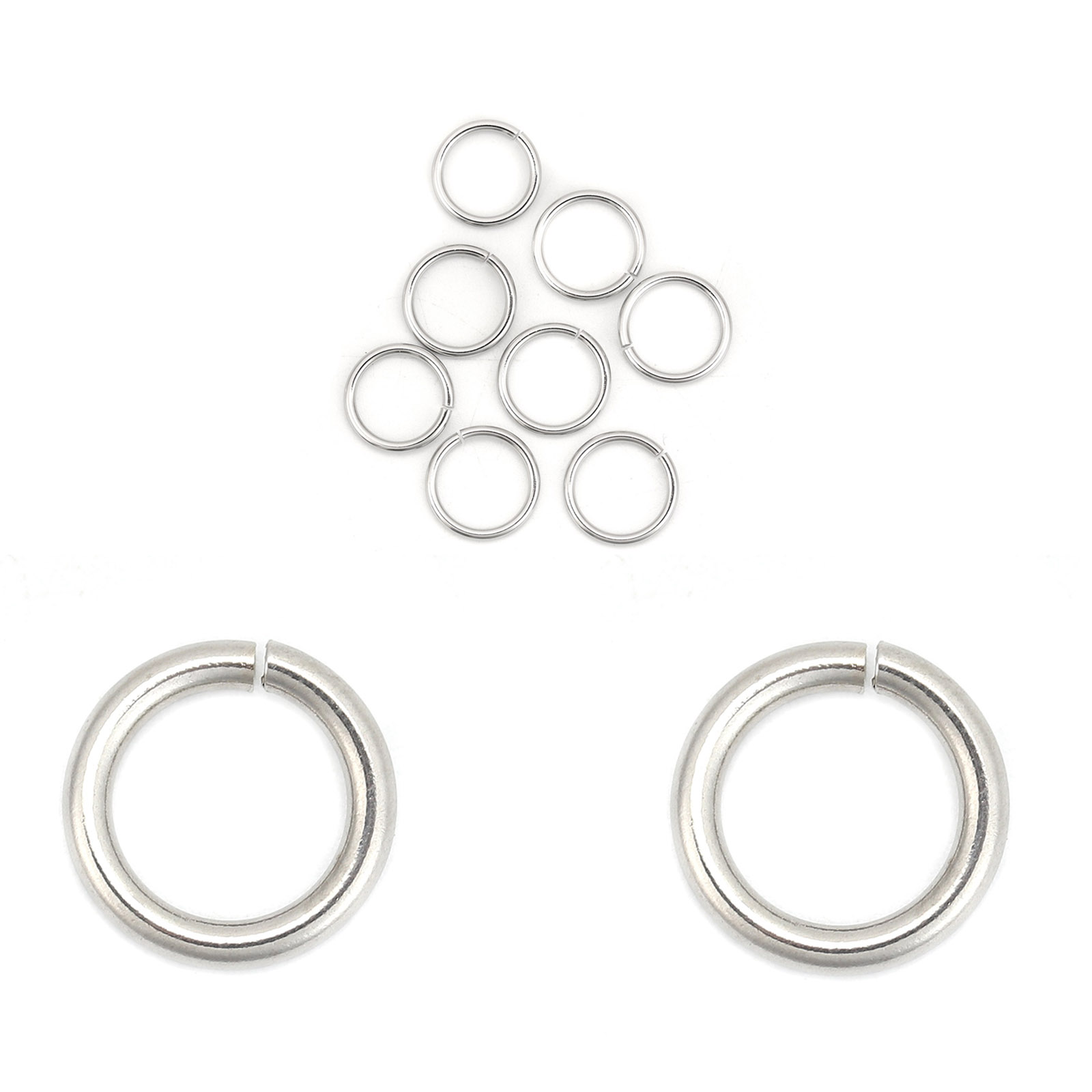Picture of 304 Stainless Steel Open Jump Rings Findings 1 Packet