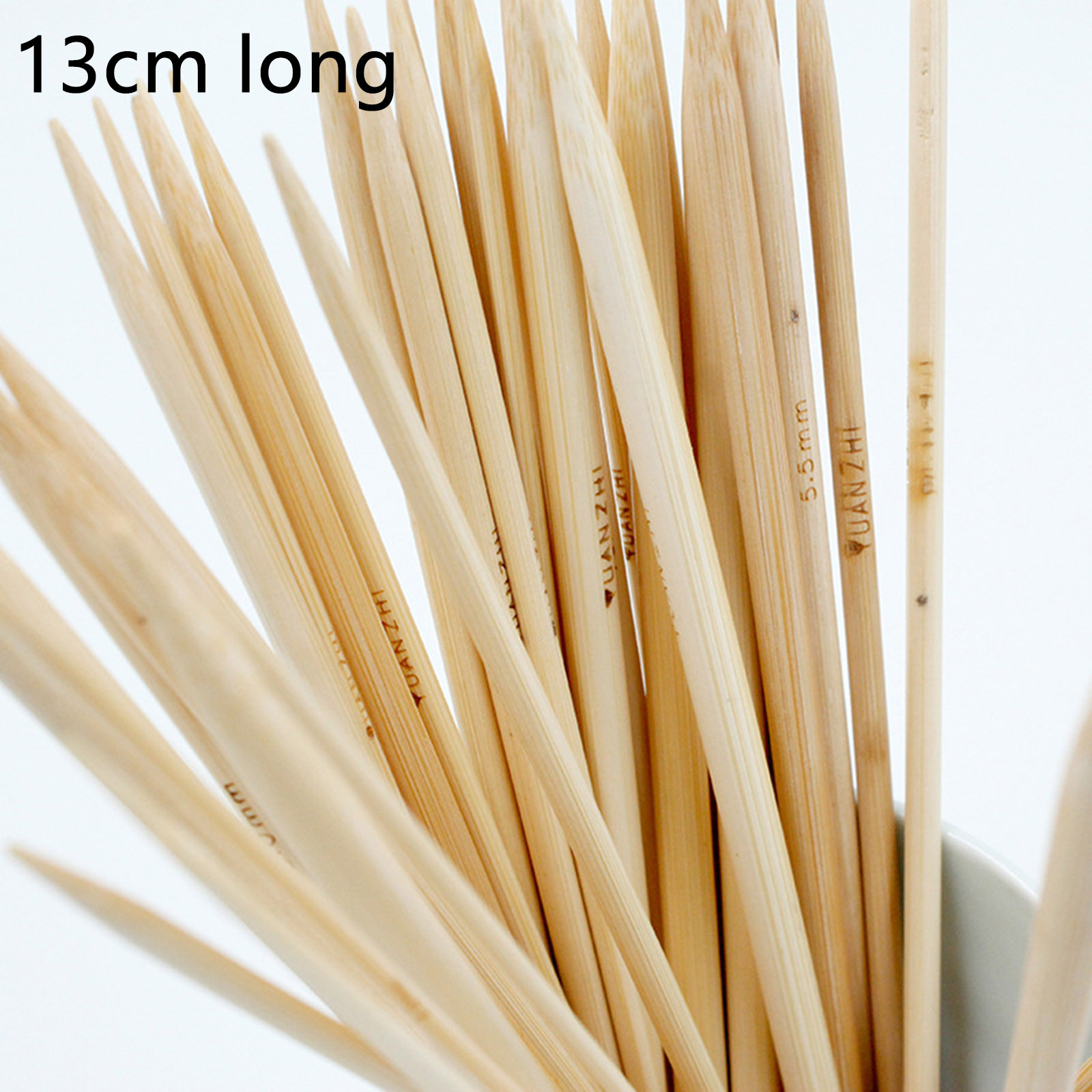 Picture of Bamboo Double Pointed Knitting Needles Natural 13cm(5 1/8") long