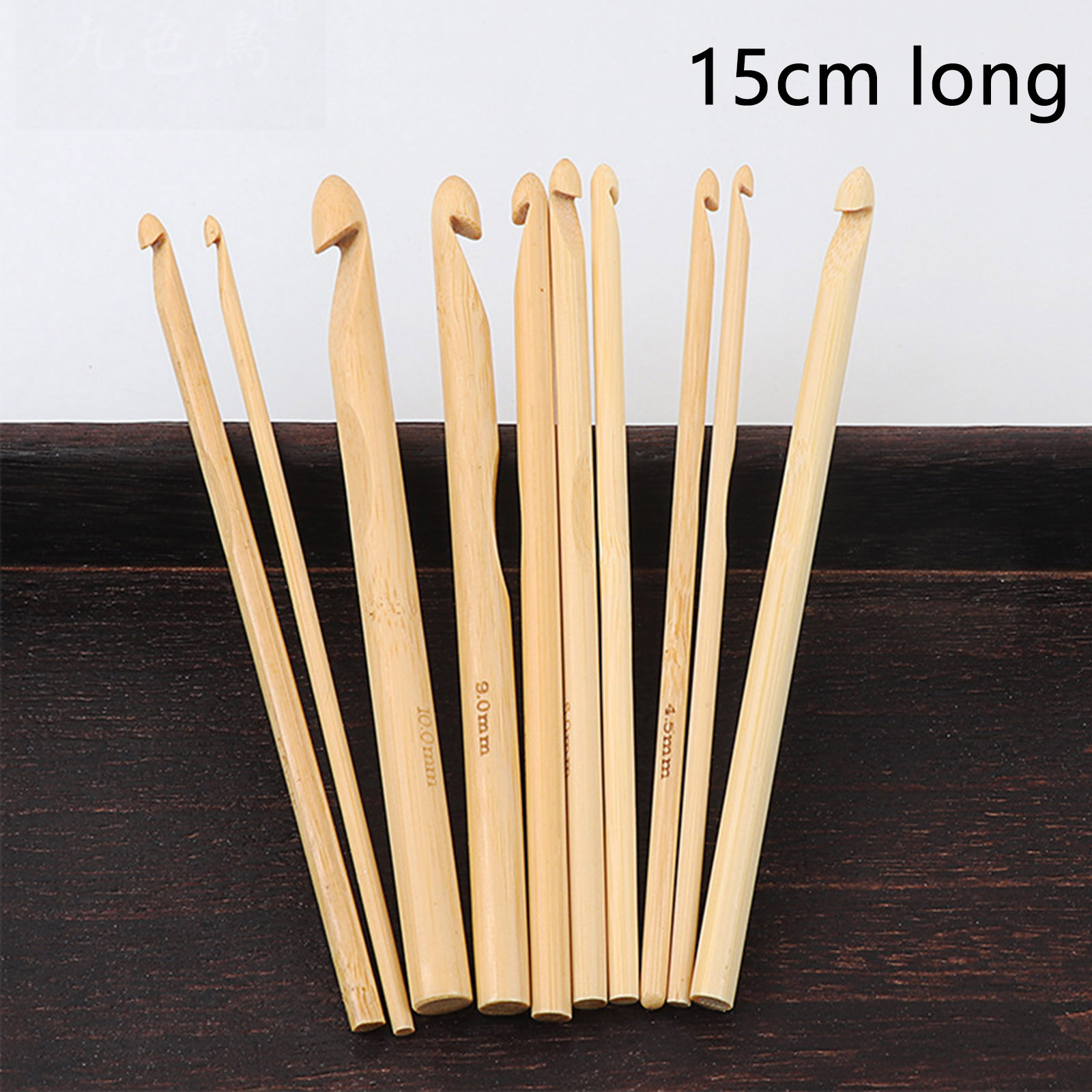 Bild von Bambus-Häkelnadeln Nadeln Natur 15 cm (5 7/8") lang