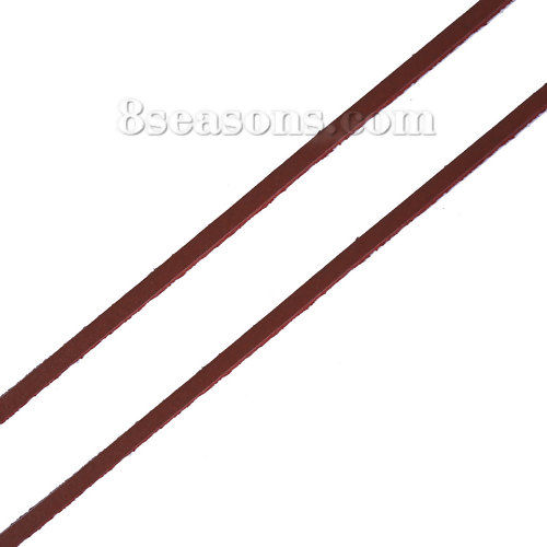 Picture of Cowhide Leather Jewelry Cord Rope Brown 3mm( 1/8"), 1 Roll (Approx 5 M/Roll)
