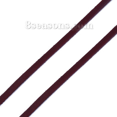 Picture of Cowhide Leather Jewelry Cord Rope Brown 5mm( 2/8"), 1 Roll (Approx 5 M/Roll)