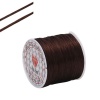 Picture of Polyester Jewelry Thread Cord Coffee Elastic 0.5mm, 1 Roll (Approx 50 M/Roll)