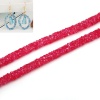 Picture of PVC Jewelry Cord Rope Fuchsia With Hot Fix Rhinestone AB Color 7mm( 2/8"), 2 M