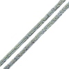 Immagine di (Grado A) Ematite  Perline Fiore Blu & Verde Matte Come 4mm x 4mm, Foro:circa 1mm, 40.5cm L unghezza, 1 Filo (Corca 405 Pz/ Sfilza)