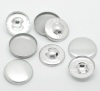 Bild von Aluminium Metall Bedeckte Knöpfe Rund 21mmx21mm 20mmx20mm 100 Sets