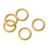 Picture of 1.2mm Zinc Based Alloy Closed Soldered Jump Rings Findings Circle Ring Gold Plated 6mm Dia, 1000 PCs