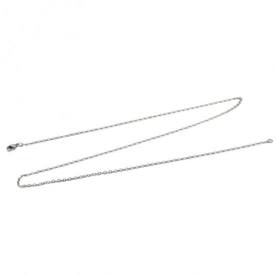Picture of Stainless Steel Necklace Silver Tone 51cm long, 1 Piece