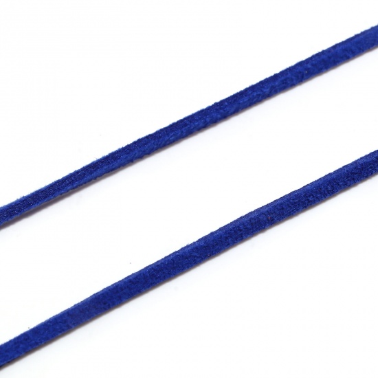 Picture of Velvet Jewelry Cord Rope Royal Blue Faux Suede 3mm, 1 Bundle (Approx 5 M/Bundle)