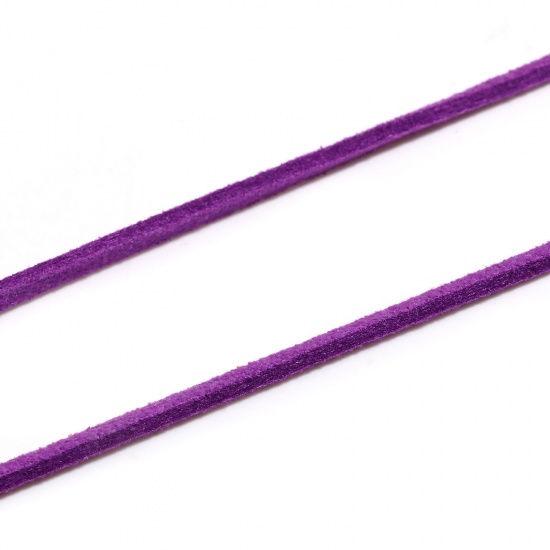 Picture of Velvet Jewelry Cord Rope Violet Faux Suede 3mm, 1 Bundle (Approx 5 M/Bundle)