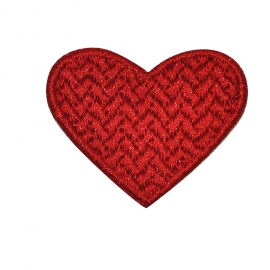 Picture of Fabric Iron On Patches Appliques (With Glue Back) Craft Red Heart 3.3cm x 2.5cm, 5 PCs