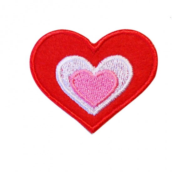 Picture of Fabric Iron On Patches Appliques (With Glue Back) Craft Red Heart 5cm x 4cm, 5 PCs
