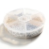 Picture of Iron Based Alloy Jewelry Accessories Screw Eyes Bails Top Drilled Findings Mixed 10mm x 5mm 8mm x 4mm, 1 Box