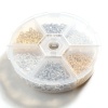 Picture of Iron Based Alloy Jewelry Accessories Screw Eyes Bails Top Drilled Findings Mixed 10mm x 5mm 8mm x 4mm, 1 Box