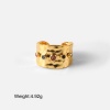 Imagen de Respetuoso del Medio Ambiente Sencillo & Casual Exquisito 18K Oro lleno Multicolor 304 Acero Inoxidable & Circón Artificial Abierto Geométrico Anillos Para Mujeres 1 Unidad