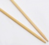 Picture of (US3 3.25mm) Bamboo Single Pointed Knitting Needles Natural 23cm(9") long, 1 Set ( 2 PCs/Set)