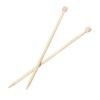 Picture of (US10 6.0mm) Bamboo Single Pointed Knitting Needles Natural 34cm(13 3/8") long, 1 Set ( 2 PCs/Set)