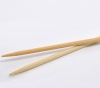 Picture of (US4 3.5mm) Bamboo Single Pointed Knitting Needles Natural 34cm(13 3/8") long, 1 Set ( 2 PCs/Set)