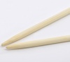 Picture of (US8 5.0mm) Bamboo Single Pointed Knitting Needles Natural 34cm(13 3/8") long, 1 Set ( 2 PCs/Set)