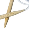 Picture of (US15 10.0mm) Bamboo Circular Knitting Needles Natural 120cm(47 2/8") long, 1 Pair