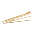 Bild von (UK14 2.0mm) Bambus Stricknadel mit Doppelte Öse Naturfarben 15cm lang, 1 Set ( 5 Stück/Set)