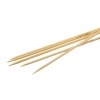Bild von (UK13 2.25mm) Bambus Stricknadel mit Doppelte Öse Naturfarben 15cm lang, 1 Set ( 5 Stück/Set)