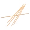Bild von (UK8 4.0mm) Bambus Stricknadel mit Doppelte Öse Naturfarben 15cm lang, 1 Set ( 5 Stück/Set)