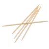 Bild von (UK7 4.5mm) Bambus Stricknadel mit Doppelte Öse Naturfarben 15cm lang, 1 Set ( 5 Stück/Set)
